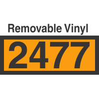 UN2477 Removable Vinyl DOT Orange Panel