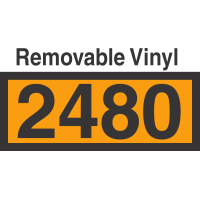 UN2480 Removable Vinyl DOT Orange Panel