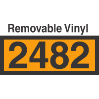 UN2482 Removable Vinyl DOT Orange Panel