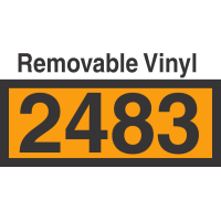 UN2483 Removable Vinyl DOT Orange Panel