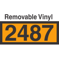 UN2487 Removable Vinyl DOT Orange Panel