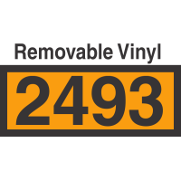 UN2493 Removable Vinyl DOT Orange Panel