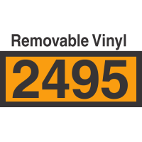 UN2495 Removable Vinyl DOT Orange Panel