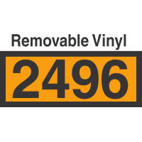 UN2496 Removable Vinyl DOT Orange Panel