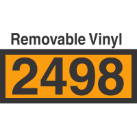 UN2498 Removable Vinyl DOT Orange Panel