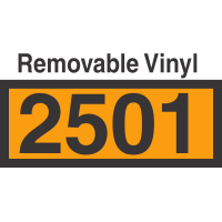 UN2501 Removable Vinyl DOT Orange Panel