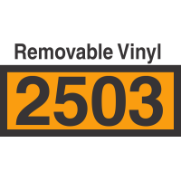 UN2503 Removable Vinyl DOT Orange Panel