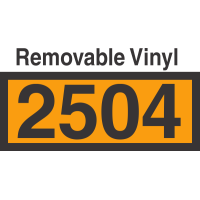 UN2504 Removable Vinyl DOT Orange Panel