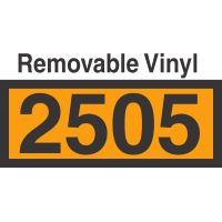 UN2505 Removable Vinyl DOT Orange Panel