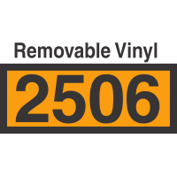 UN2506 Removable Vinyl DOT Orange Panel