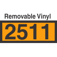 UN2511 Removable Vinyl DOT Orange Panel