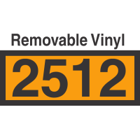 UN2512 Removable Vinyl DOT Orange Panel