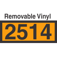 UN2514 Removable Vinyl DOT Orange Panel