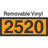 UN2520 Removable Vinyl DOT Orange Panel