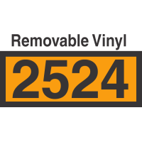 UN2524 Removable Vinyl DOT Orange Panel