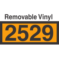 UN2529 Removable Vinyl DOT Orange Panel