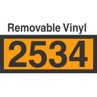 UN2534 Removable Vinyl DOT Orange Panel