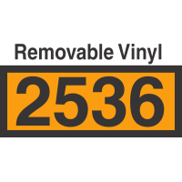 UN2536 Removable Vinyl DOT Orange Panel