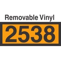 UN2538 Removable Vinyl DOT Orange Panel