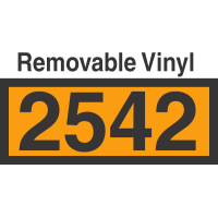 UN2542 Removable Vinyl DOT Orange Panel