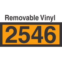 UN2546 Removable Vinyl DOT Orange Panel