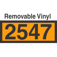 UN2547 Removable Vinyl DOT Orange Panel