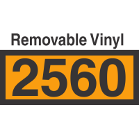 UN2560 Removable Vinyl DOT Orange Panel