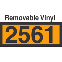 UN2561 Removable Vinyl DOT Orange Panel