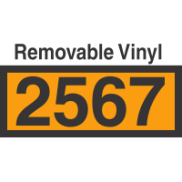 UN2567 Removable Vinyl DOT Orange Panel