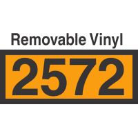 UN2572 Removable Vinyl DOT Orange Panel