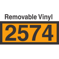 UN2574 Removable Vinyl DOT Orange Panel