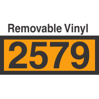 UN2579 Removable Vinyl DOT Orange Panel