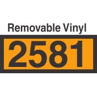 UN2581 Removable Vinyl DOT Orange Panel