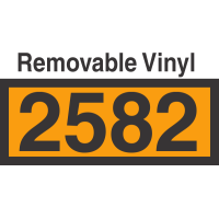 UN2582 Removable Vinyl DOT Orange Panel