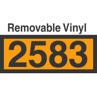 UN2583 Removable Vinyl DOT Orange Panel