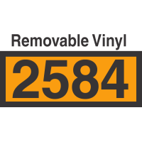 UN2584 Removable Vinyl DOT Orange Panel