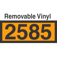 UN2585 Removable Vinyl DOT Orange Panel