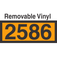 UN2586 Removable Vinyl DOT Orange Panel