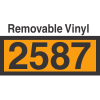 UN2587 Removable Vinyl DOT Orange Panel