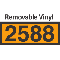 UN2588 Removable Vinyl DOT Orange Panel