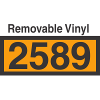 UN2589 Removable Vinyl DOT Orange Panel