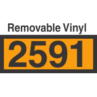 UN2591 Removable Vinyl DOT Orange Panel