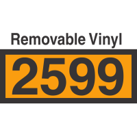 UN2599 Removable Vinyl DOT Orange Panel