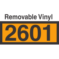 UN2601 Removable Vinyl DOT Orange Panel