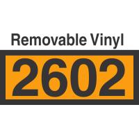 UN2602 Removable Vinyl DOT Orange Panel