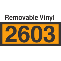 UN2603 Removable Vinyl DOT Orange Panel