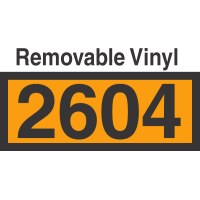 UN2604 Removable Vinyl DOT Orange Panel