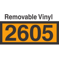 UN2605 Removable Vinyl DOT Orange Panel