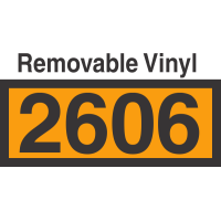 UN2606 Removable Vinyl DOT Orange Panel