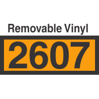 UN2607 Removable Vinyl DOT Orange Panel